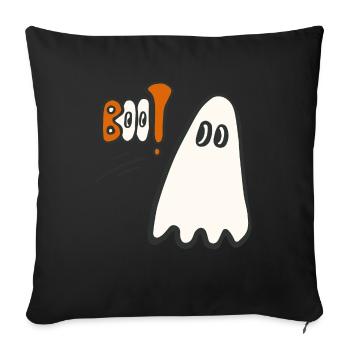 Halloween Geist - Ach du Schreck - Sofakissenbezug 45 x 45 cm - Schwarz - Vorne