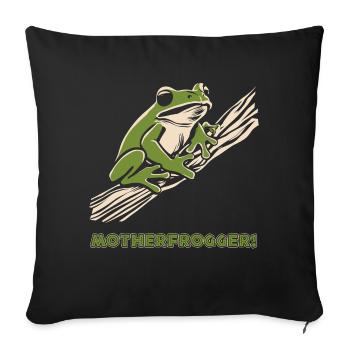 Baumfrosch 2024 3 - Sofakissenbezug 45 x 45 cm - Schwarz - Vorne