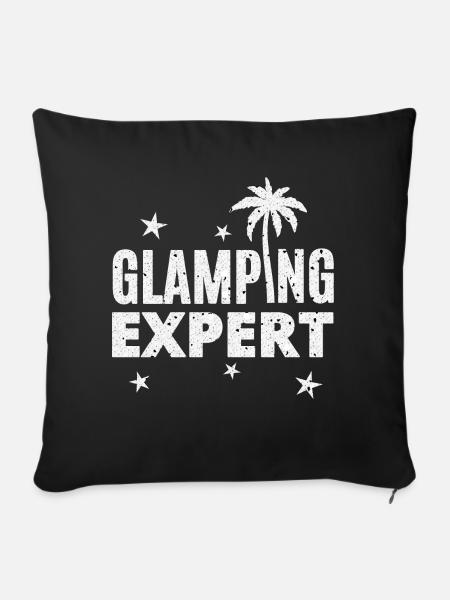 Glamping Expert - Sofakissenbezug 45 x 45 cm - Schwarz