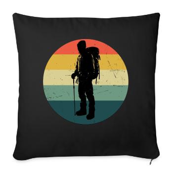 Climber Climber Bouldering Bouldering Women - Sofa pillowcase 17,3'' x 17,3'' (45 x 45 cm) - black - Front