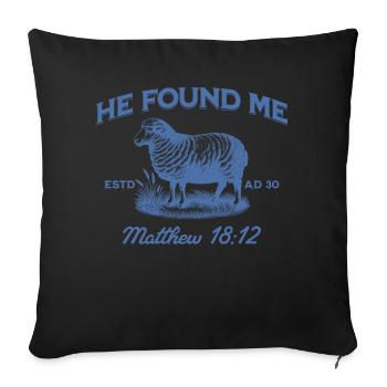Il a quitté les années 99 pour me trouver Jésus chrétien - Housse de coussin décorative 45 x 45 cm - noir - Devant