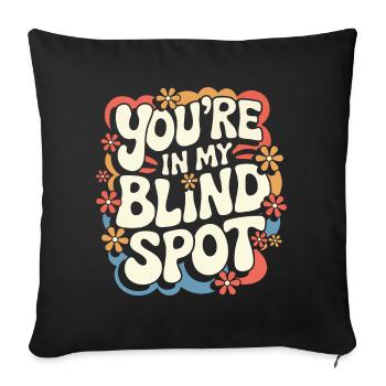 Blind blindness Visually impaired people - Sofa pillowcase 17,3'' x 17,3'' (45 x 45 cm) - black - Front