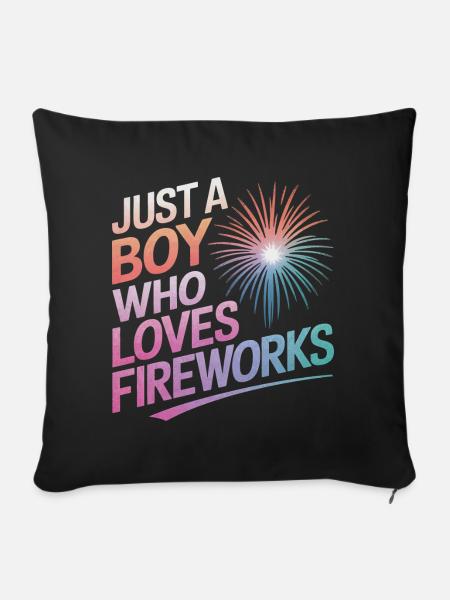 Pyrotechniker Feuerwerk Pyrotechnik - Sofakissenbezug 45 x 45 cm - Schwarz