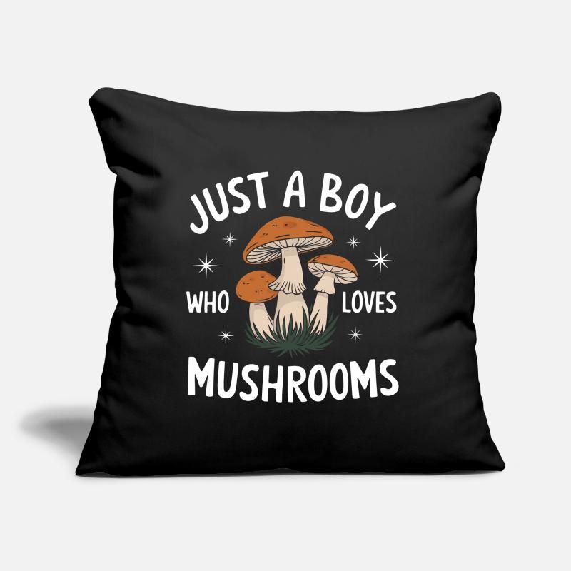 Champignons Champignons Champignon Champignon Housse de coussin décorative 45 x 45 cm