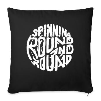 Courage – For those who dare to take the first step - Sofa pillowcase 17,3'' x 17,3'' (45 x 45 cm) - black - Front