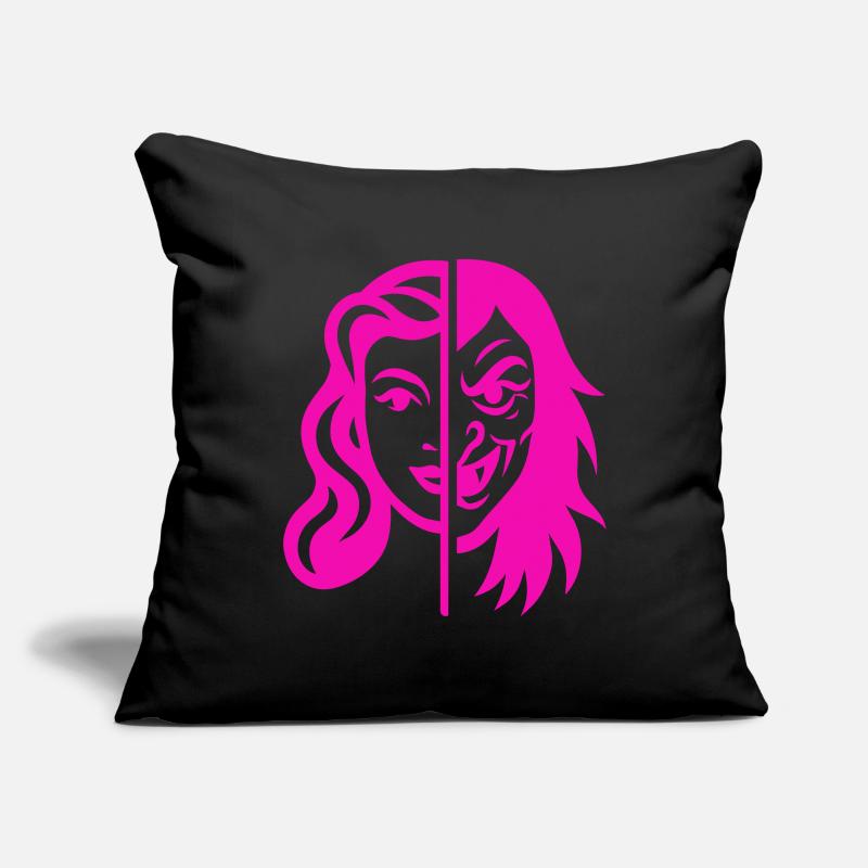 Split Face Contrast Sofa pillowcase 17,3'' x 17,3'' (45 x 45 cm)
