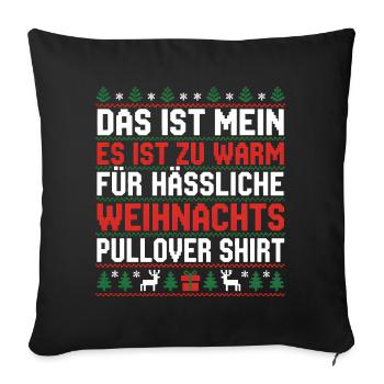 Christmas - Sofa pillowcase 17,3'' x 17,3'' (45 x 45 cm) - black - Front