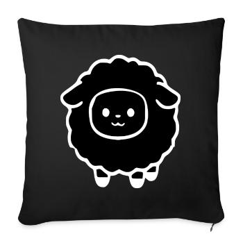 black sheep - Sofa pillowcase 17,3'' x 17,3'' (45 x 45 cm) - black - Front