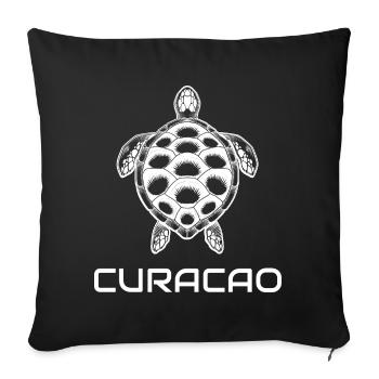 Curaçao - Housse de coussin décorative 45 x 45 cm - noir - Devant