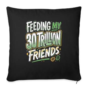 Nutrition Health Expert - Sofa pillowcase 17,3'' x 17,3'' (45 x 45 cm) - black - Front