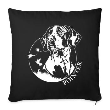 Pointer Portrait Dogs Hunting Dogs Hunting Dog Wilsigns - Sofa pillowcase 17,3'' x 17,3'' (45 x 45 cm) - black - Front