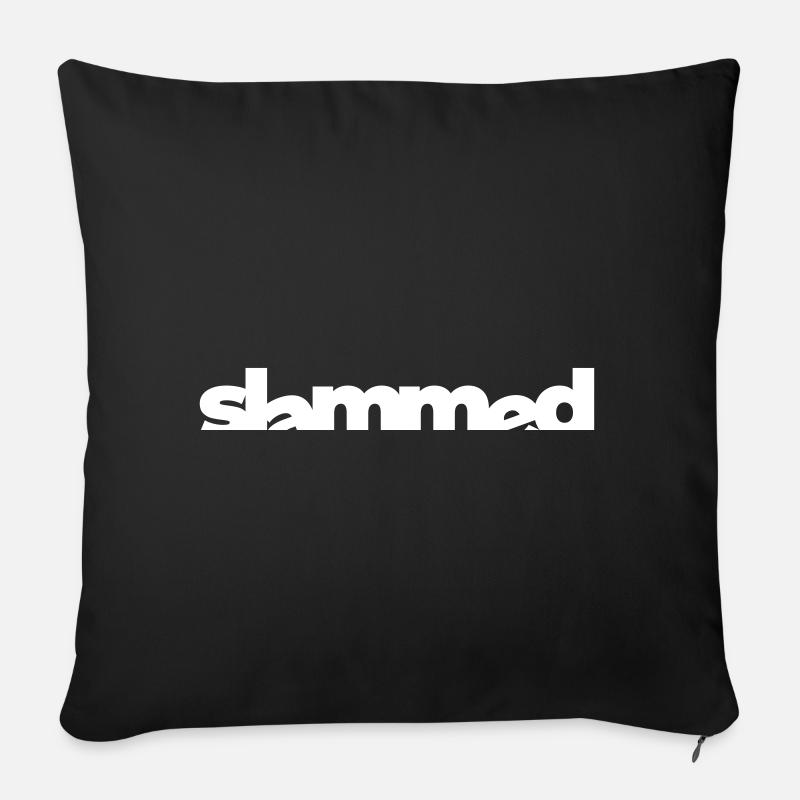 slammed - Sofakissenbezug 45 x 45 cm - Schwarz