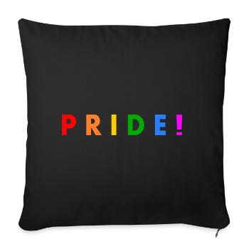 Pride - Housse de coussin décorative 45 x 45 cm - noir - Devant