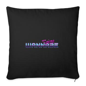 Wannabe Spicey - Sofa pillowcase 17,3'' x 17,3'' (45 x 45 cm) - black - Front