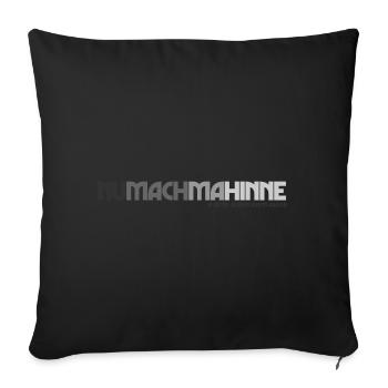 NuMachMaHinne (Komm-aus'm-Arsch-Edition) - Sofakissenbezug 45 x 45 cm - Schwarz - Vorne