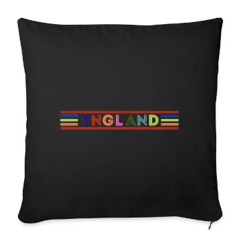 England - Sofa pillowcase 17,3'' x 17,3'' (45 x 45 cm) - black - Front
