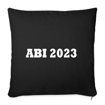 Abi 2023 - Sofakissenbezug 45 x 45 cm - Schwarz - Vorne