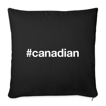 Mot-clic CANADIEN Canada - Housse de coussin décorative 45 x 45 cm - noir - Devant