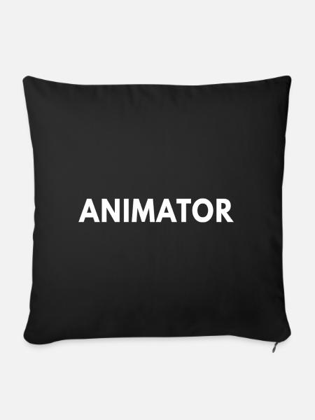 Animator - Sofakissenbezug 45 x 45 cm - Schwarz