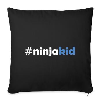 Ninja Warrior - Ninja Kid - Sofa pillowcase 17,3'' x 17,3'' (45 x 45 cm) - black - Front
