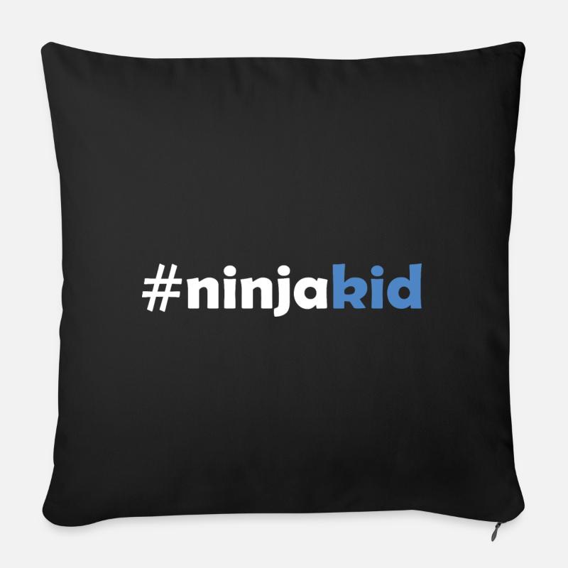Ninja Warrior - Ninja Kid - Sofakissenbezug 45 x 45 cm - Schwarz