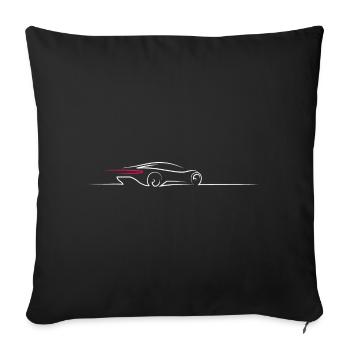 Auto Sports Cars Motorsport Racing Cars Turbo Rally - Sofa pillowcase 17,3'' x 17,3'' (45 x 45 cm) - black - Front