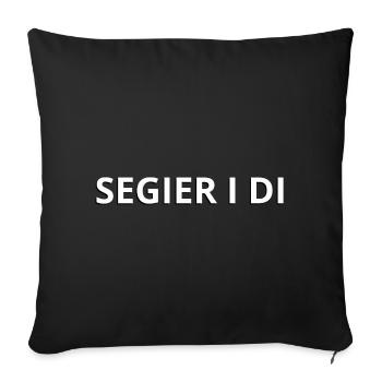 Segier I Di - Sofa pillowcase 17,3'' x 17,3'' (45 x 45 cm) - black - Front
