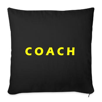 COACH - Sofa pillowcase 17,3'' x 17,3'' (45 x 45 cm) - black - Front