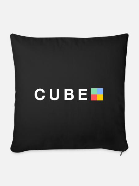 Cube Logo - Sofakissenbezug 45 x 45 cm - Schwarz