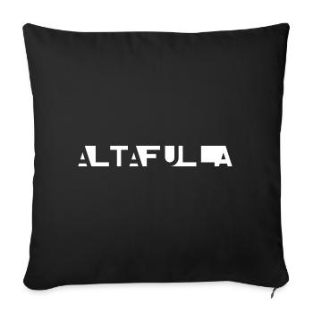 ALTAFULLA – Tarragona – Catalonia – Spain - Sofa pillowcase 17,3'' x 17,3'' (45 x 45 cm) - black - Front