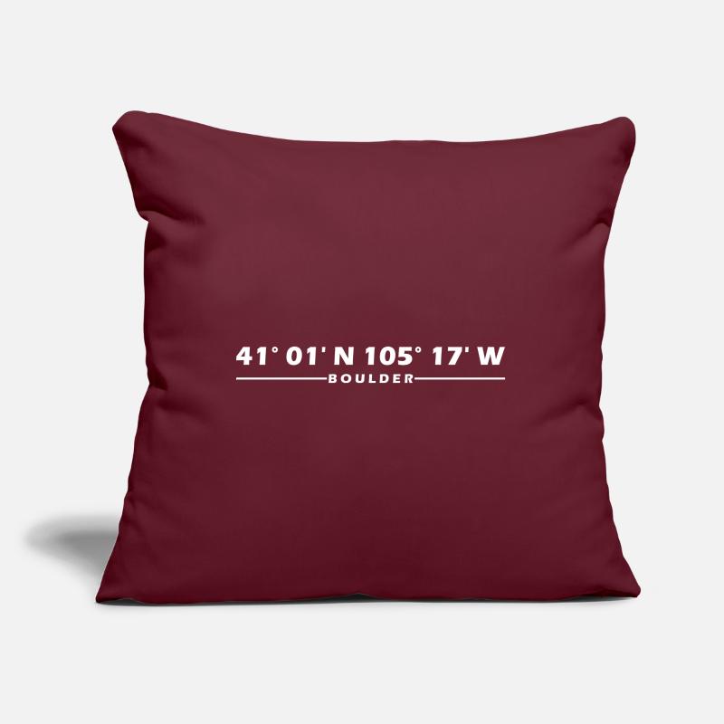 Boulder Coordinates Sofa pillowcase 17,3'' x 17,3'' (45 x 45 cm)