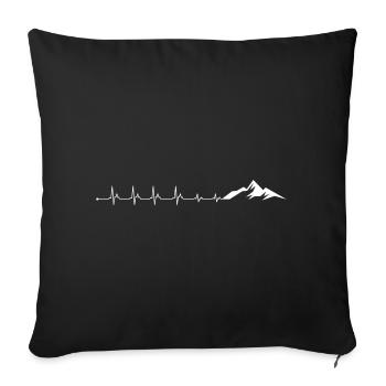 Please upload the design image - Sofa pillowcase 17,3'' x 17,3'' (45 x 45 cm) - black - Front