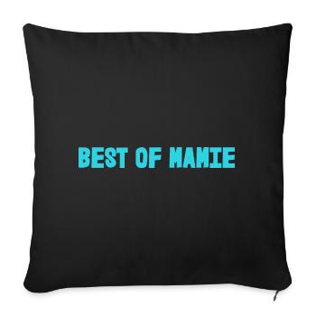 GRANNY. MOTHER'S DAY. HAPPY GRANNY'S DAY. I LOVE YOU - Sofa pillowcase 17,3'' x 17,3'' (45 x 45 cm) - black - Front