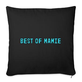 GRANNY. MOTHER'S DAY. HAPPY GRANNY'S DAY. I LOVE YOU - Sofa pillowcase 17,3'' x 17,3'' (45 x 45 cm) - black - Front