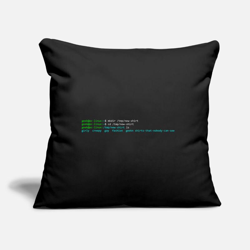 terminal linux Housse de coussin décorative 45 x 45 cm