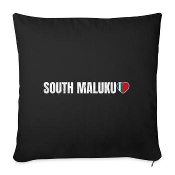 République de Maluku Selatan - Housse de coussin décorative 45 x 45 cm - noir - Devant