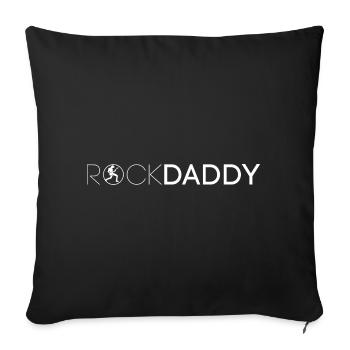 RockDaddy Rock'n'Roll - Sofakissenbezug 45 x 45 cm - Schwarz - Vorne