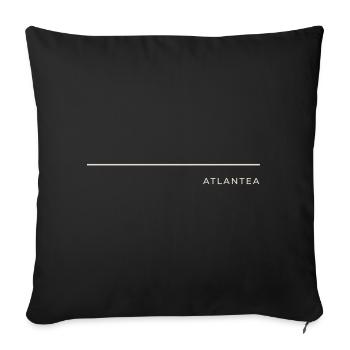 ATLANTEA - Horizon Line - Premium Summer - Sofa pillowcase 17,3'' x 17,3'' (45 x 45 cm) - black - Front