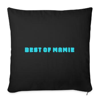 GRANNY. MOTHER'S DAY. HAPPY GRANNY'S DAY. I LOVE YOU - Sofa pillowcase 17,3'' x 17,3'' (45 x 45 cm) - black - Front