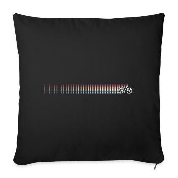 Gradient Barcode Sunset - Sofa pillowcase 17,3'' x 17,3'' (45 x 45 cm) - black - Front