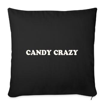 FOU DE BONBONS - Housse de coussin décorative 45 x 45 cm - noir - Devant