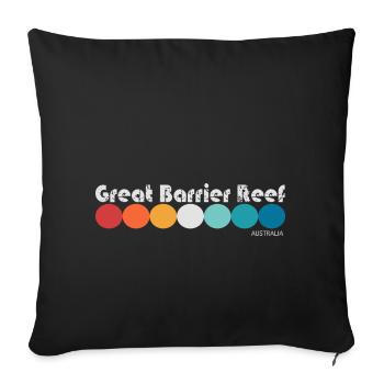 GREAT BARRIER REEF - Australia - Sofakissenbezug 45 x 45 cm - Schwarz - Vorne