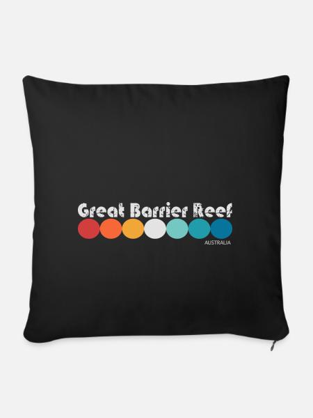 GREAT BARRIER REEF - Australia - Sofakissenbezug 45 x 45 cm - Schwarz