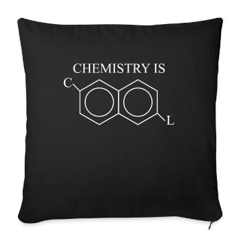 Coole Chemie - Sofakissenbezug 45 x 45 cm - Schwarz - Vorne
