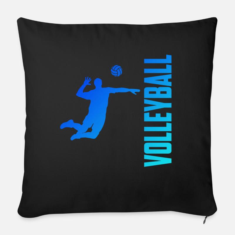 Volleyballer - Sofakissenbezug 45 x 45 cm - Schwarz