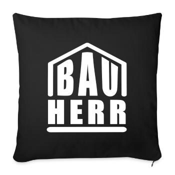 CLIENT - Sofa pillowcase 17,3'' x 17,3'' (45 x 45 cm) - black - Front
