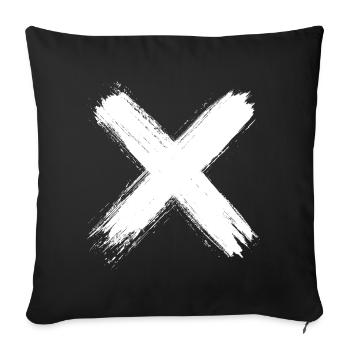 X Graffiti - Street Style - Sofakissenbezug 45 x 45 cm - Schwarz - Vorne