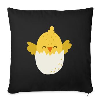 chick - Sofa pillowcase 17,3'' x 17,3'' (45 x 45 cm) - black - Front
