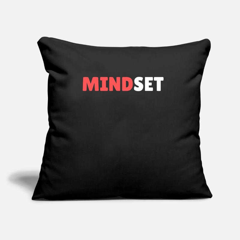 Mindset Housse de coussin décorative 45 x 45 cm