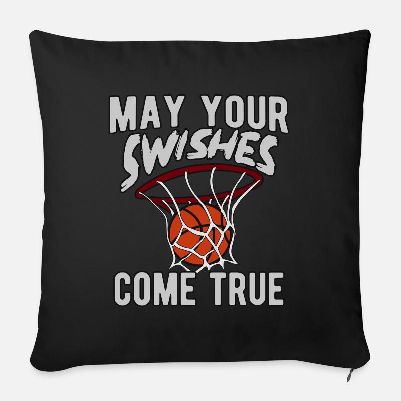 Basketball Basketballer - Sofakissenbezug 45 x 45 cm - Schwarz